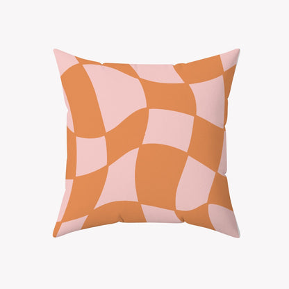 Retro Checkered Pillow Cover Set of 2 | Danish Pastel Pillow Case 18x18 | Aesthetic Cushion 20x20 16x16 | Dorm Room Decor | Minimalist